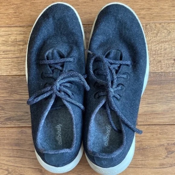 Allbirds Men's Wool Runners Merino Wool Sneakers Charcoal Dark Gray Size 11 - Picture 8 of 11